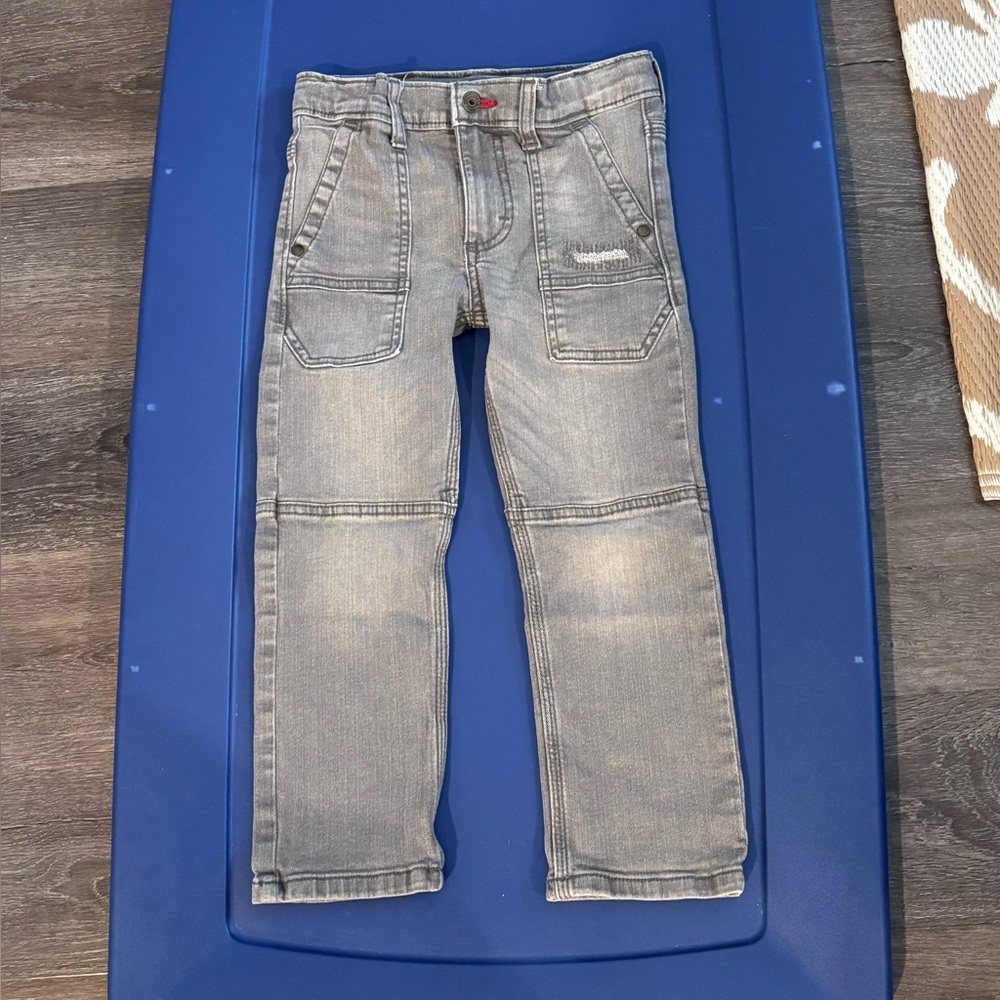 Wrangler Gray Snap Button Slim-Fit Jeans